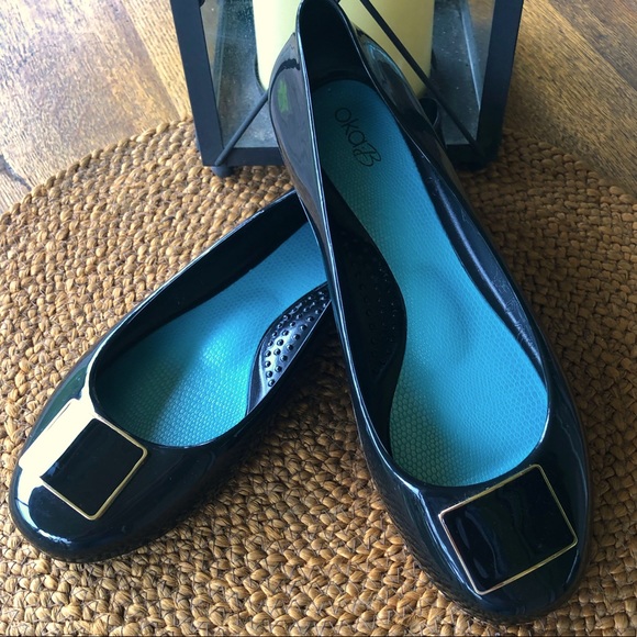 OKA b. Shoes - OkaB Ballet Flat size 8 Black